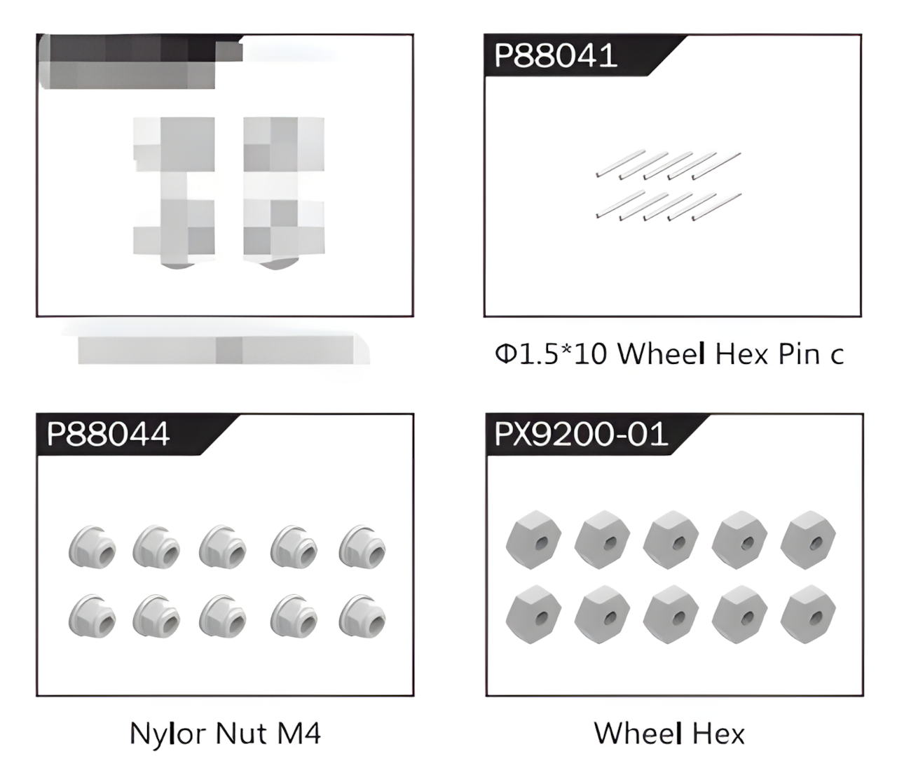 DEERC 9200E/9201E/9203E/9205E/9206E/200E/210E RC Car Accessories