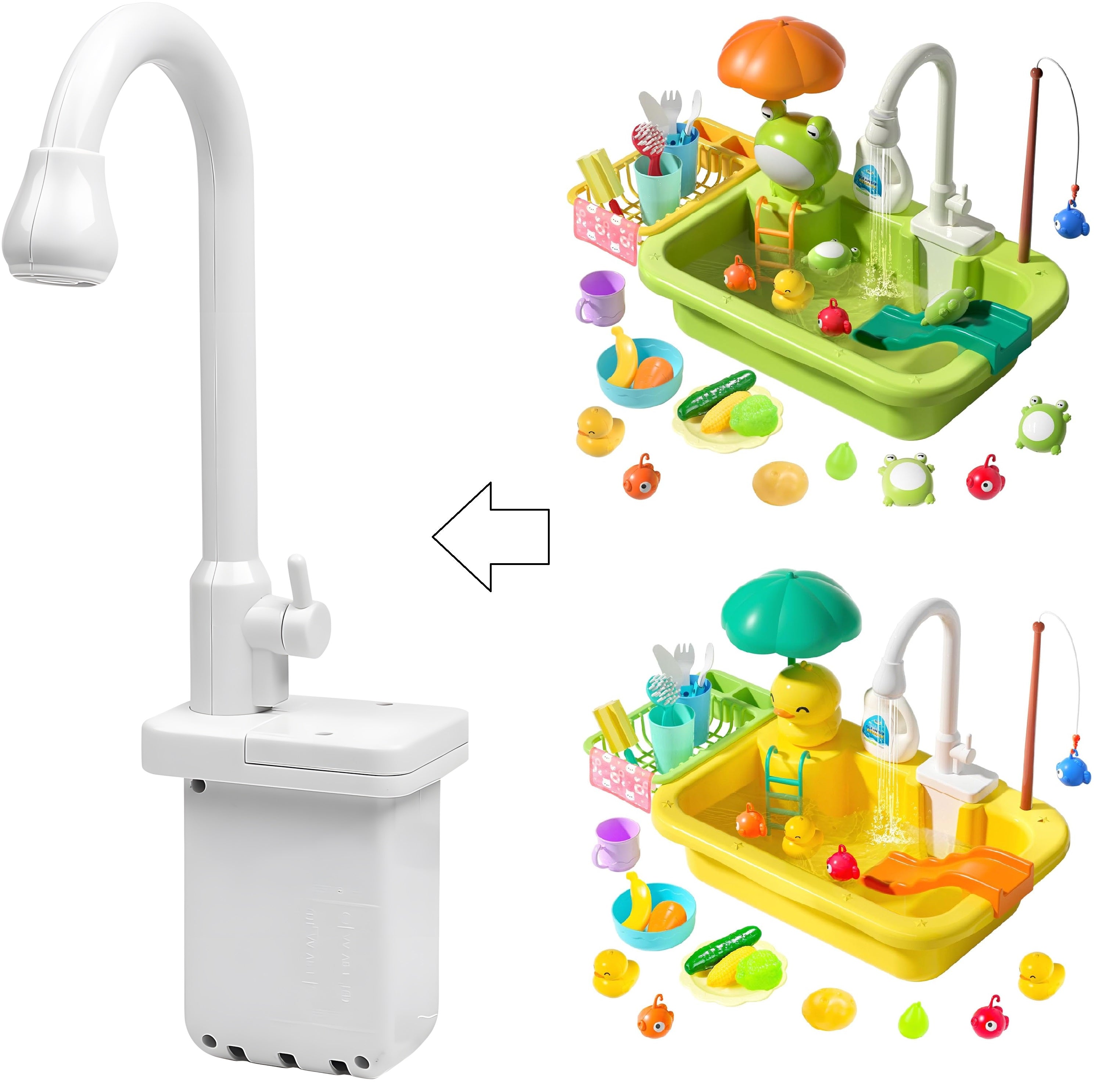 Niedliches Steinspielzeug-Zubehör, Wasserhahn für Küchenspüle, Spielzeug