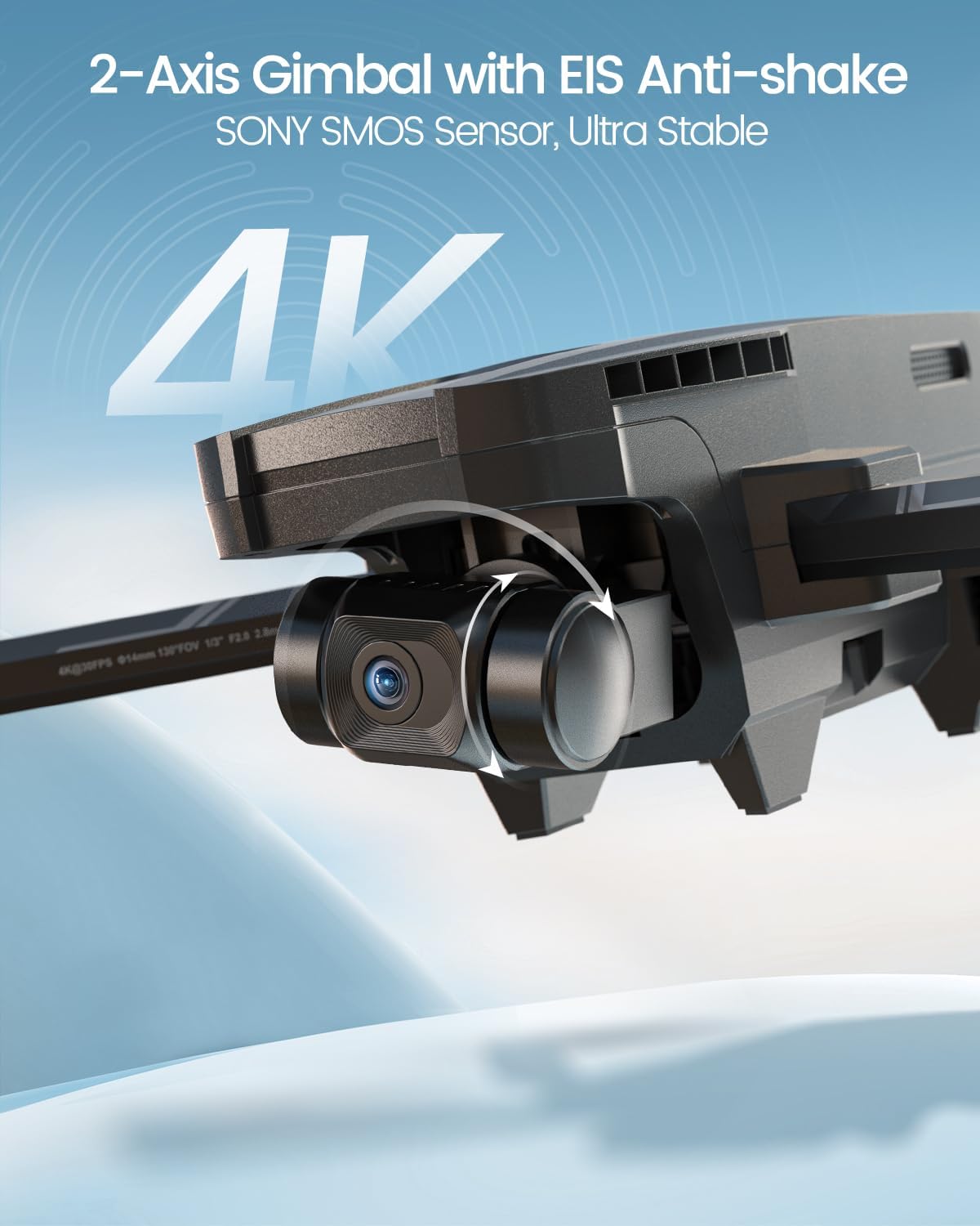 Holy Stone HS720G GPS Drone with 2-Axis Gimbal and 4K EIS Camera