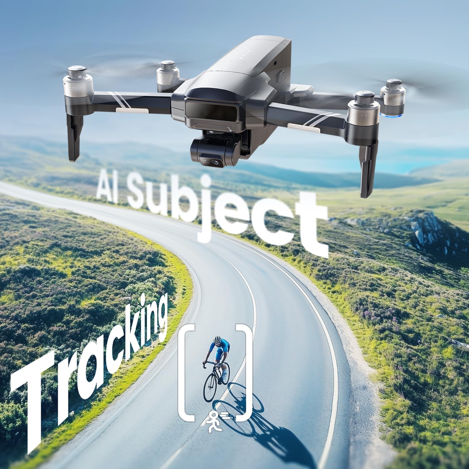 Holy Stone HS600D 3-Axis Gimbal GPS Drone with 4K EIS Camera, Integrated Remote ID, 80 Min Flight, 20000FT Transmission, Auto Return, Level-6 Wind Resistance, Available in the US and Canada