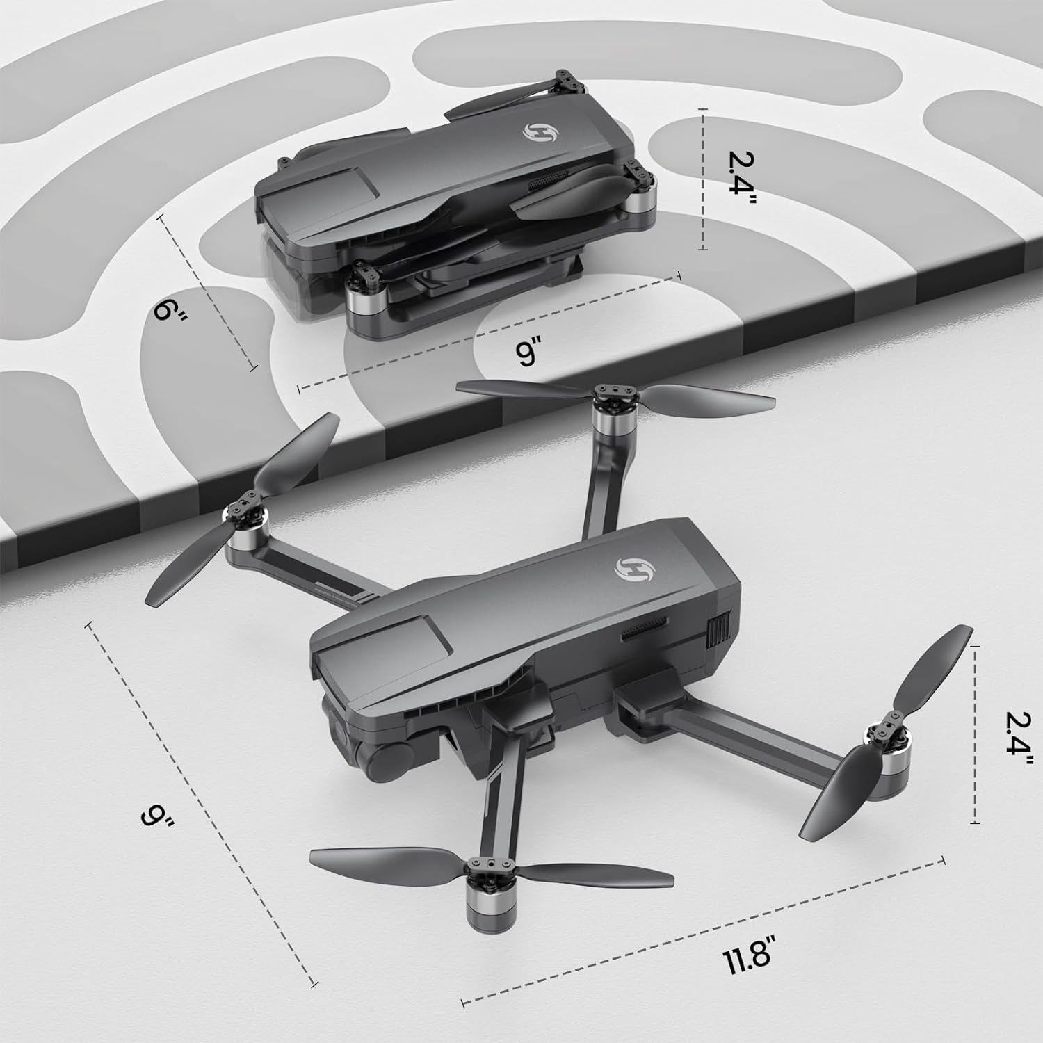 Holy Stone HS720G 2-Axis Gimbal GPS Drone with 4K EIS Camera, Integrated Remote ID, 3277FT Range, Brushless Motor, Auto Return, Follow Me, Available in US And AU
