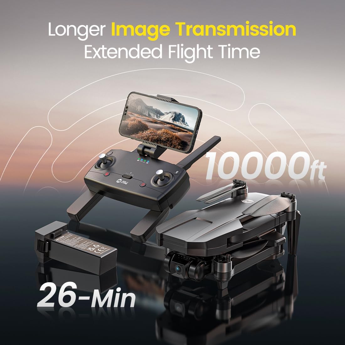 Holy Stone HS720R GPS Drone with 10000 Feet Long Range Transmission